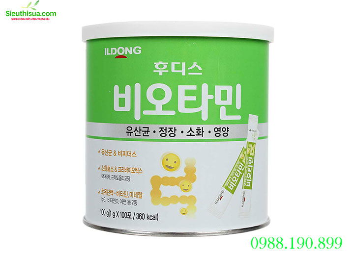 Men vi sinh Ildong Hàn Quốc hộp 100g chính hãng dành cho bé