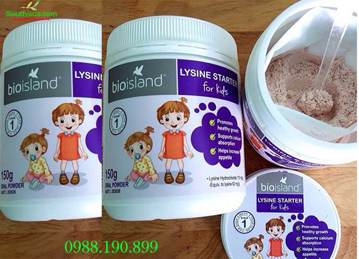 Lysine Starter for kids 150g bột tăng chiều cao cho bé từ 1-5 tuổi của Úc