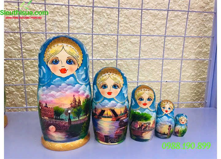 Búp bê matryoshka bộ 5 con mẫu đẹp nhất 2020