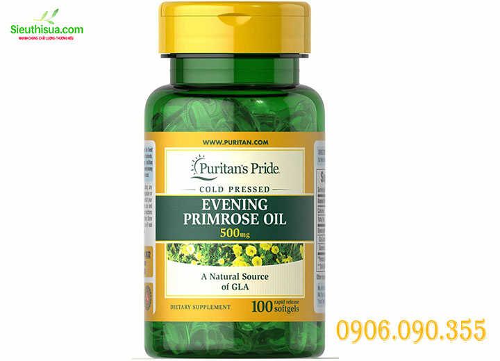 Tinh dầu hoa anh thảo của Mỹ Puritan's Pride Evening Primrose Oil 500mg