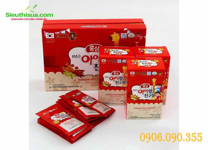 Hồng sâm baby Korean red ginseng kid & friend Hàn Quốc dành cho bé