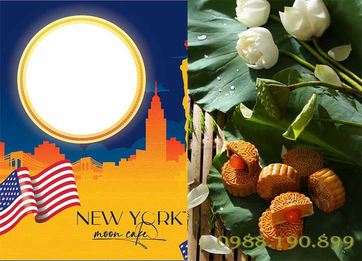 Bánh trung thu New York Mooncake made in USA 2023