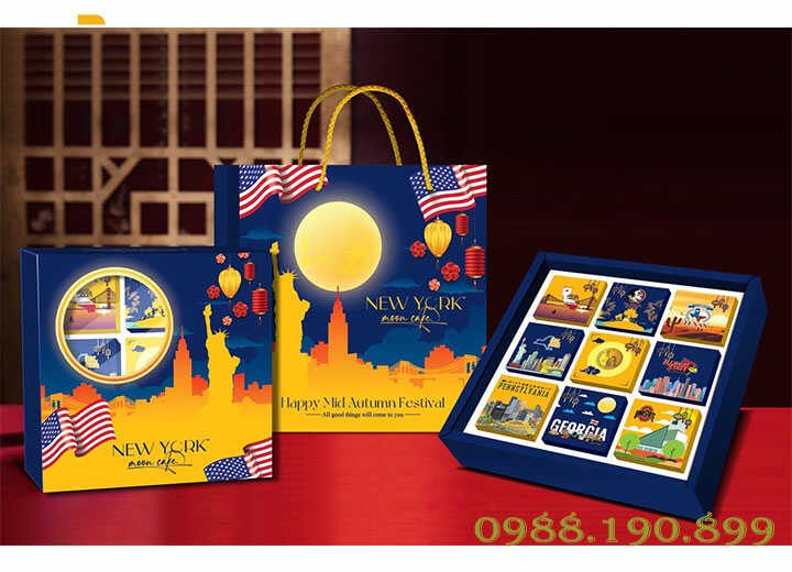 Bánh trung thu New York Mooncake made in USA 2023