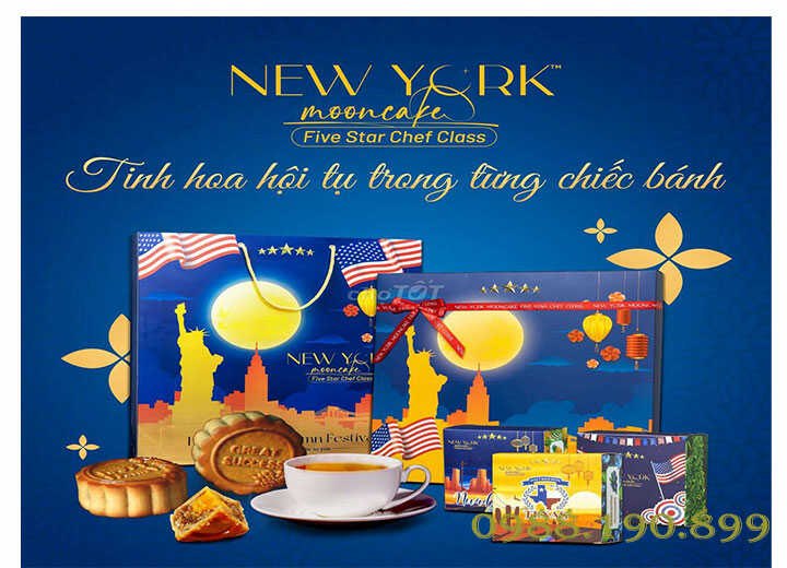 Bánh trung thu New York Mooncake made in USA 2023