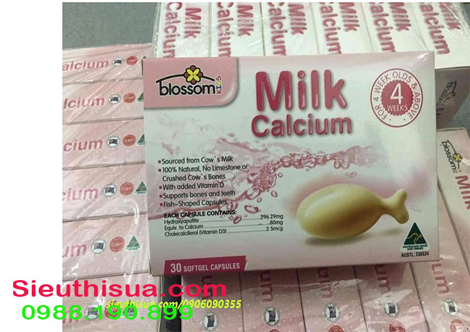 Milk calcium 30 viên của Úc