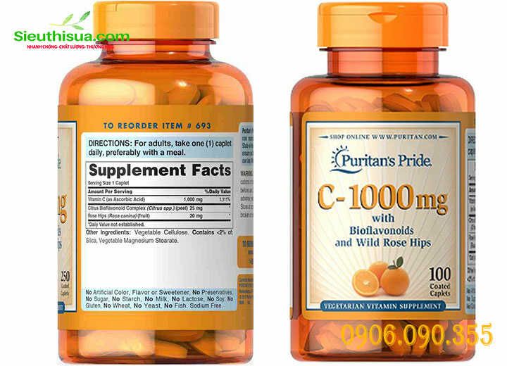 vitamin c puritan's pride 1000mg