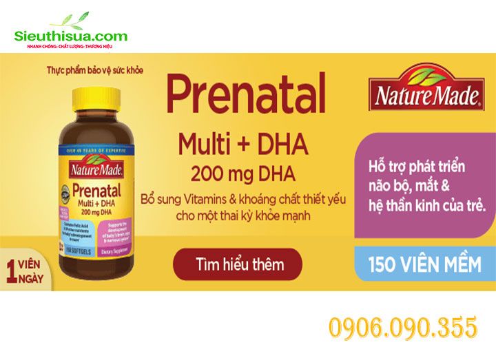 Prenatal Multi DHA cho mẹ bầu