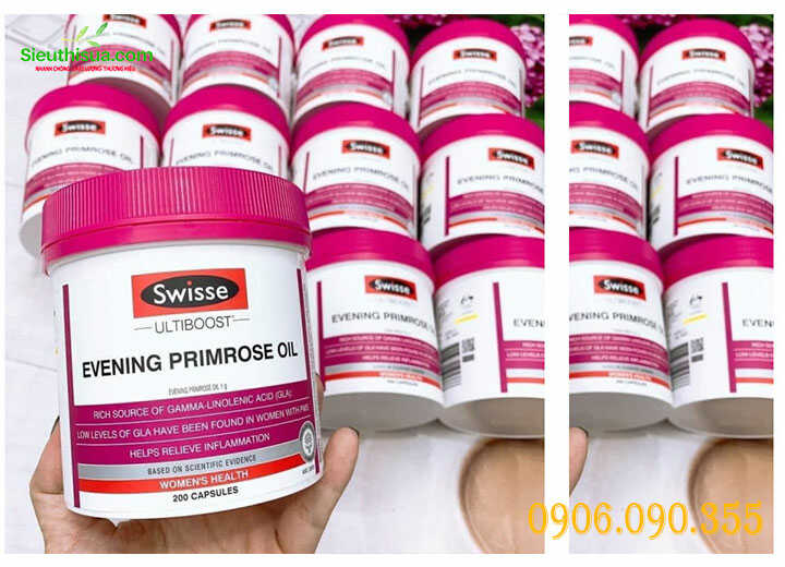 Tinh dầu hoa anh thảo Swisse Ultiboots Evening Primrose Oil 200mg