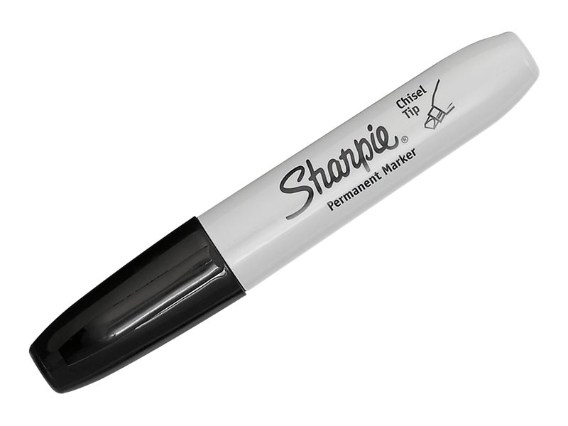 Sharpie Permanent Markers Chisel, Black