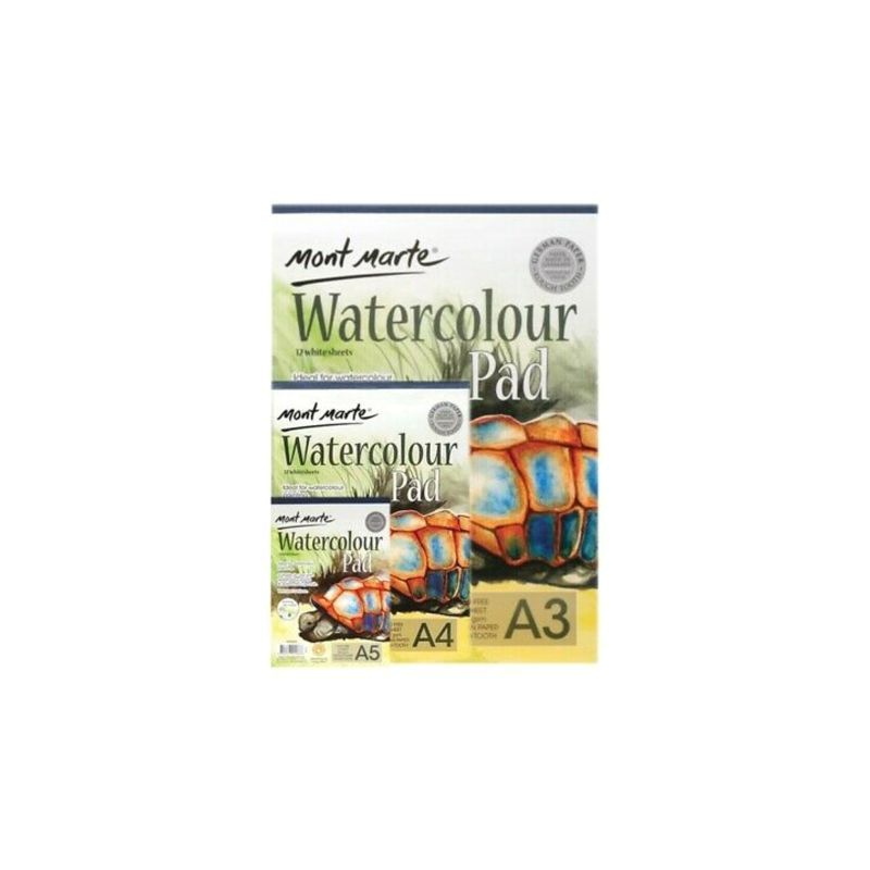 Mont Marte Watercolour Pad A5 300gsm, 12 sheets