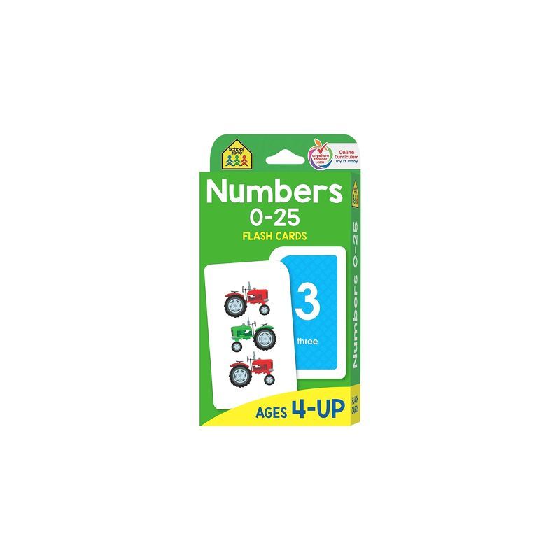 Flash cards School Zone - Numbers 0-25