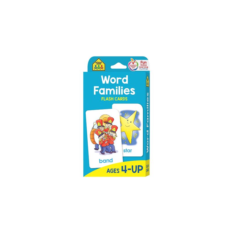 Flash cards School Zone - Word Families