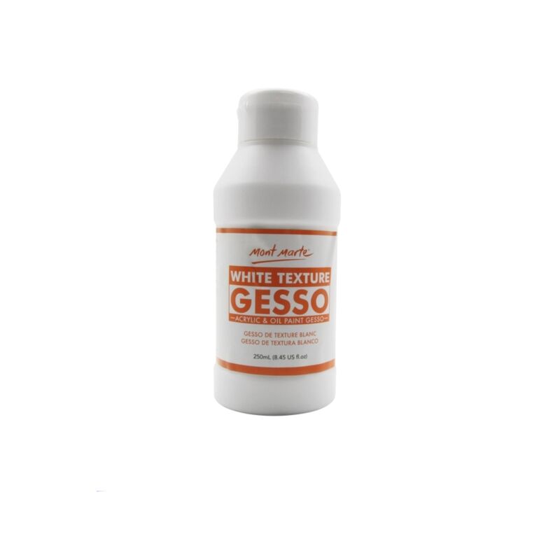 Mont Marte White Texture Gesso 250ml