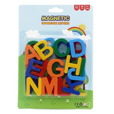 Uppercase Plastic Magnetic Letters, size L, 26pc