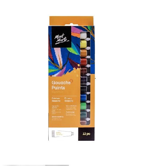 Mont Marte Gouche Paints, 12pc*12ml