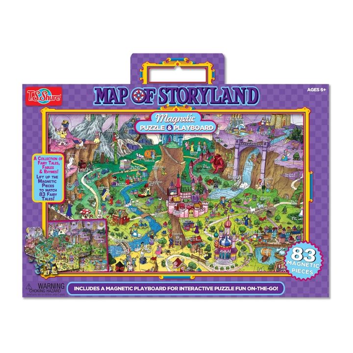 T.S.Shure Magnetic Puzzle - Map of Storyland, 83pc