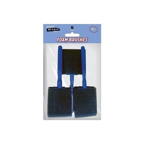 Mont Marte 50mm Foam Brushes 5pc