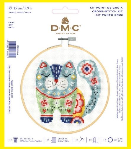 DMC Cat Cross Stitch Kit