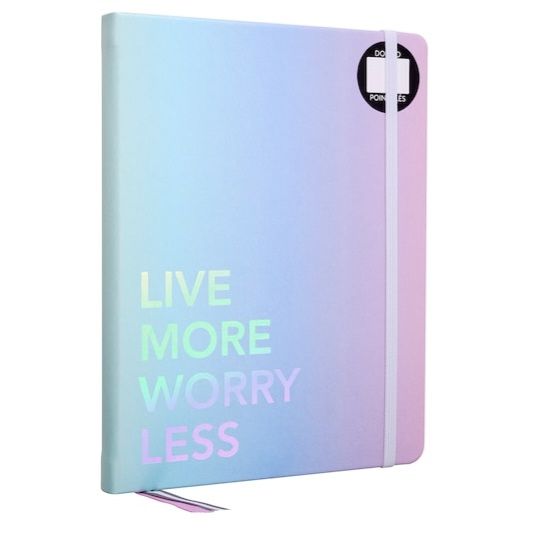 Artist's Loft Live More Worry Less Dotted Journal