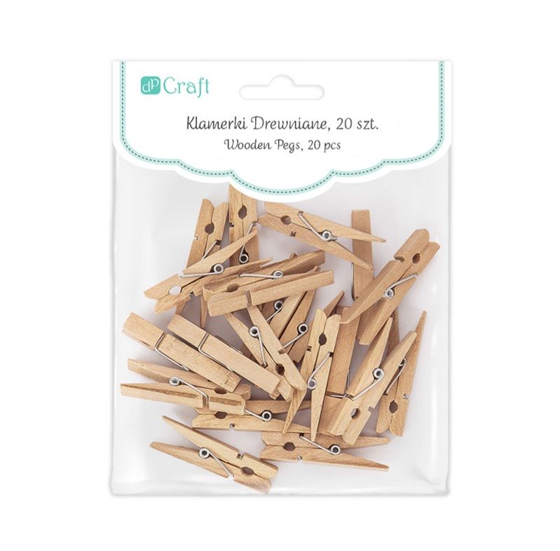 Wooden Pegs 0.7cm*4.8cm, 20PCS