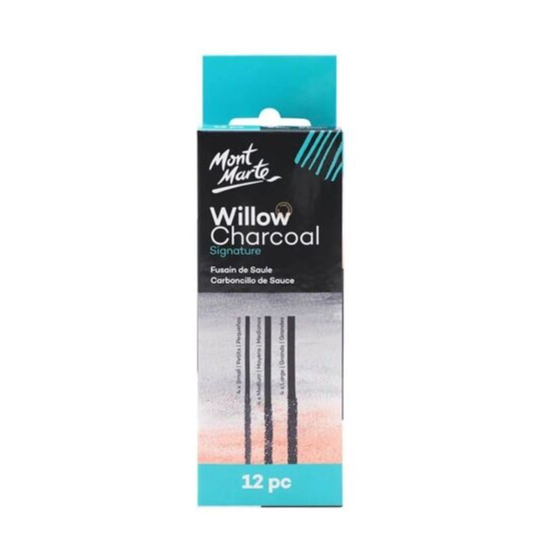 Mont Marte Willow Charcoal Pkt 12