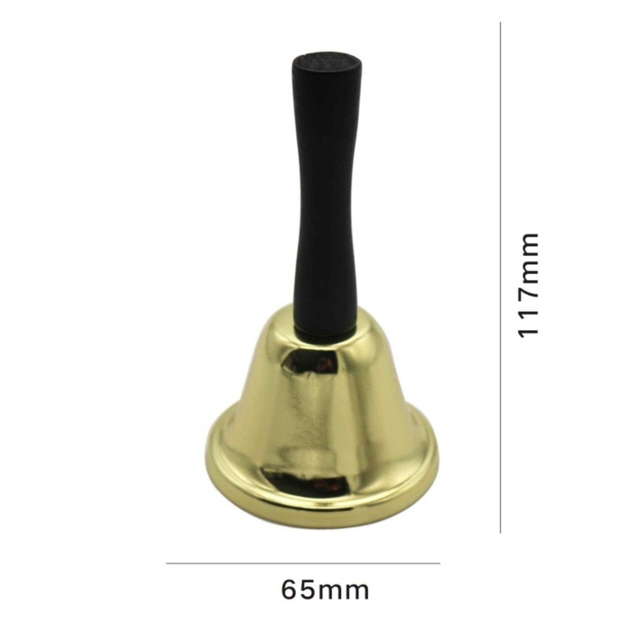 Golden Rattle Hand Bell 65mm