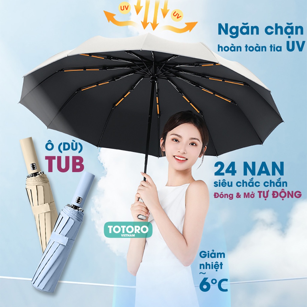 HƯỚNG DẪN SỬ DỤNG Ô DÙ ĐÓNG MỞ TỰ ĐỘNG TUB