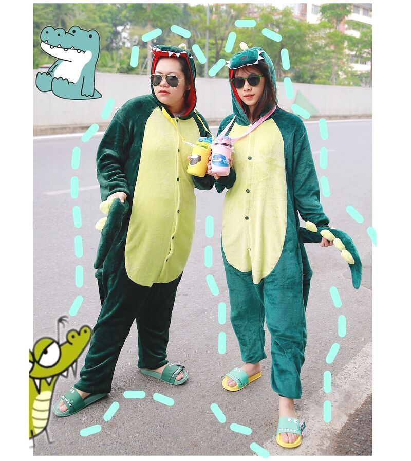 Bộ đồ liền thân hình thú Khủng long (Cá Sấu)