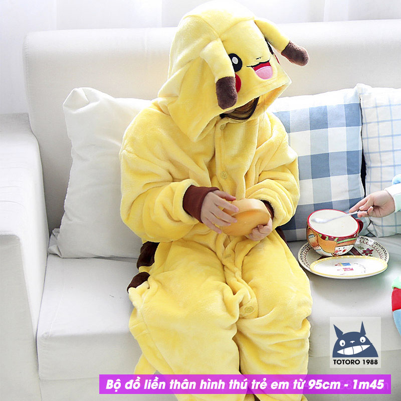 Bộ đồ liền thân hình thú trẻ em - Pikachu