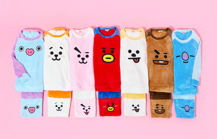 Pijama - Bộ quần áo mặc ở nhà nhung BT21 (BTS)