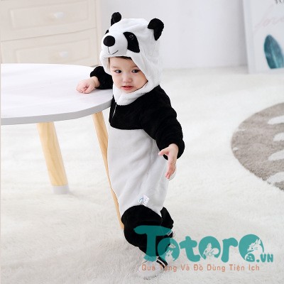 Bộ đồ liền thân hình thú em bé Gấu Panda