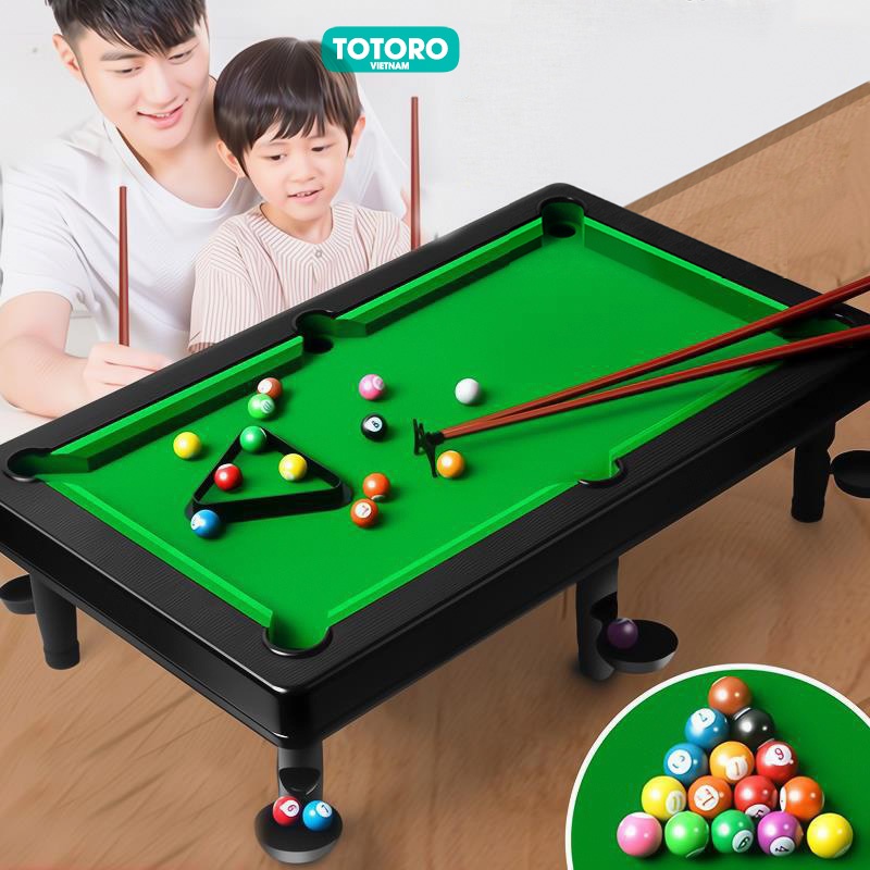 Bộ đồ chơi Bàn Bi-A Bida Billiard Snooker nhỏ vui nhộn cho gia đình văn phòng quán cafe