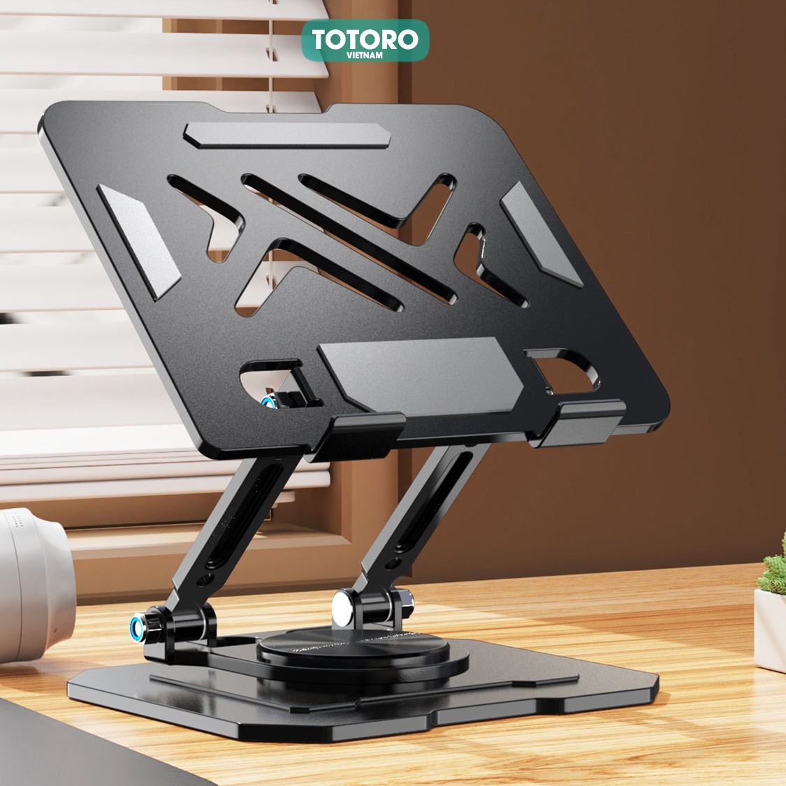Giá đỡ iPad Máy tính Bảng TiPS HỢP KIM Xoay 360 độ Gấp gọn Kệ đỡ Điện thoại Table iPhone Android