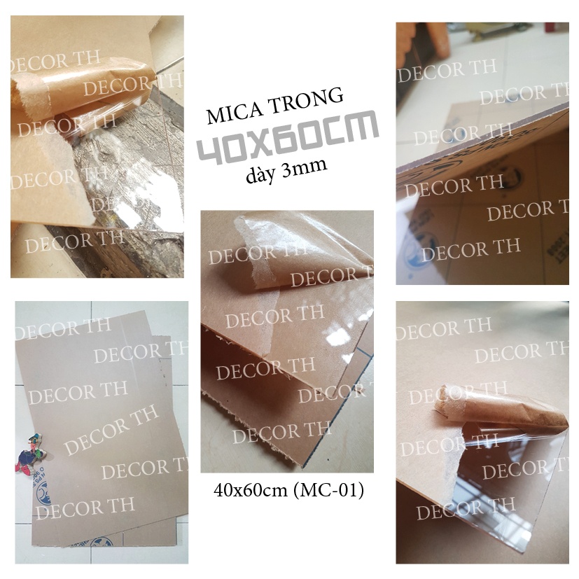 MICA TRONG (GIÁ THEO SL) - CẮT SẴN 40 x 60cm - DÀY 3mm - MÃ MC-001