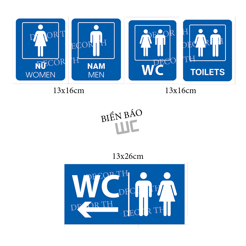 Biển Chỉ Dẫn WC - Mã WC-001