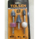 TOLSEN 77110 Bộ 5 Mũi Đá Mài