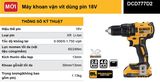 DEWALT Máy khoan vặn vít pin DCD777D2-B1