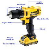 DEWALT Máy khoan vặn vít pin DCD710D2-B1