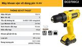 DEWALT Máy khoan vặn vít pin DCD700C2-B1