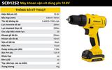 STANLEY Máy khoan vặn vít pin SCD12S2-B1