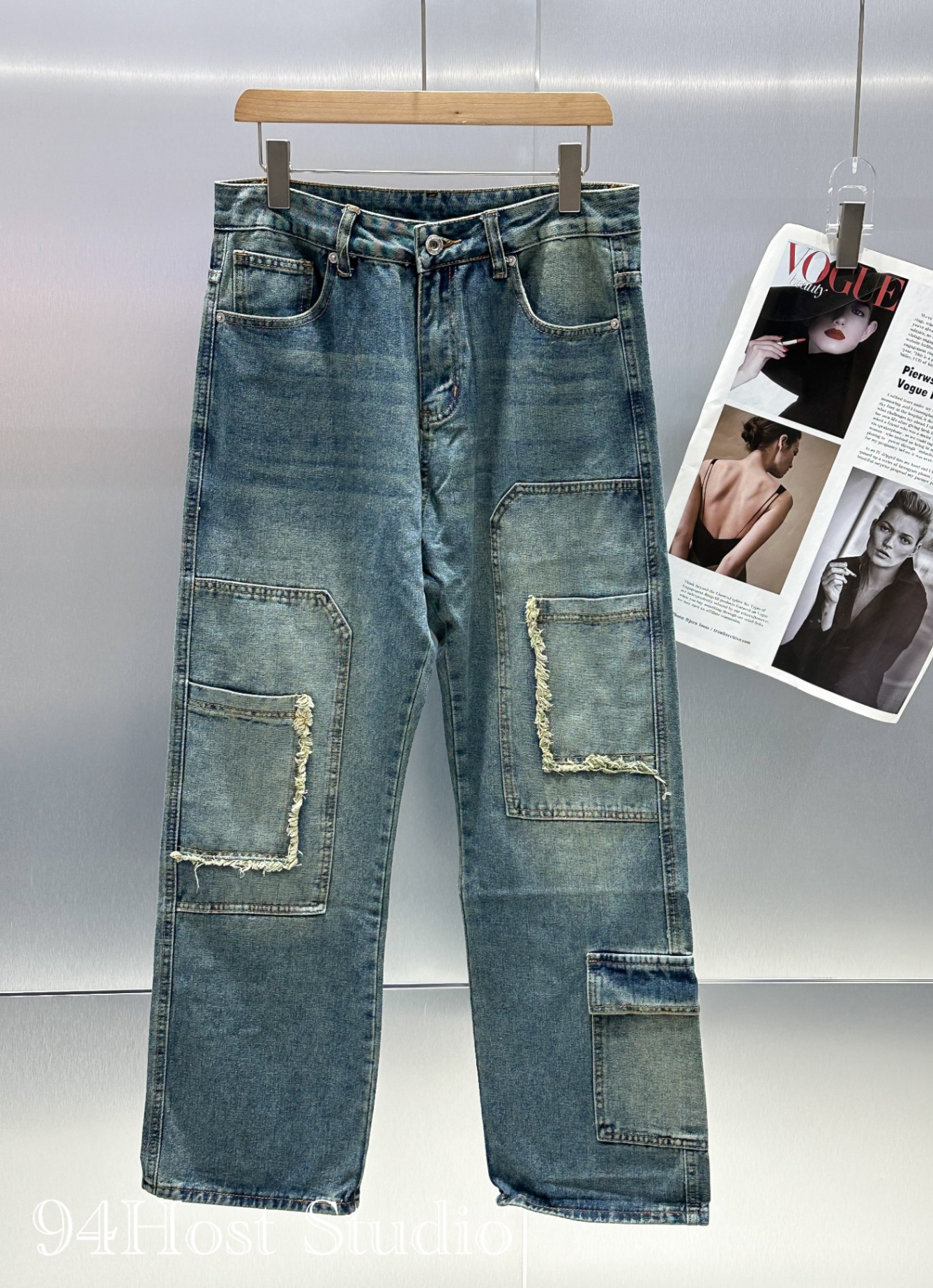 ( D1286 ) Quần jeans xuông 94HOST - Quần jeans form rộng - S