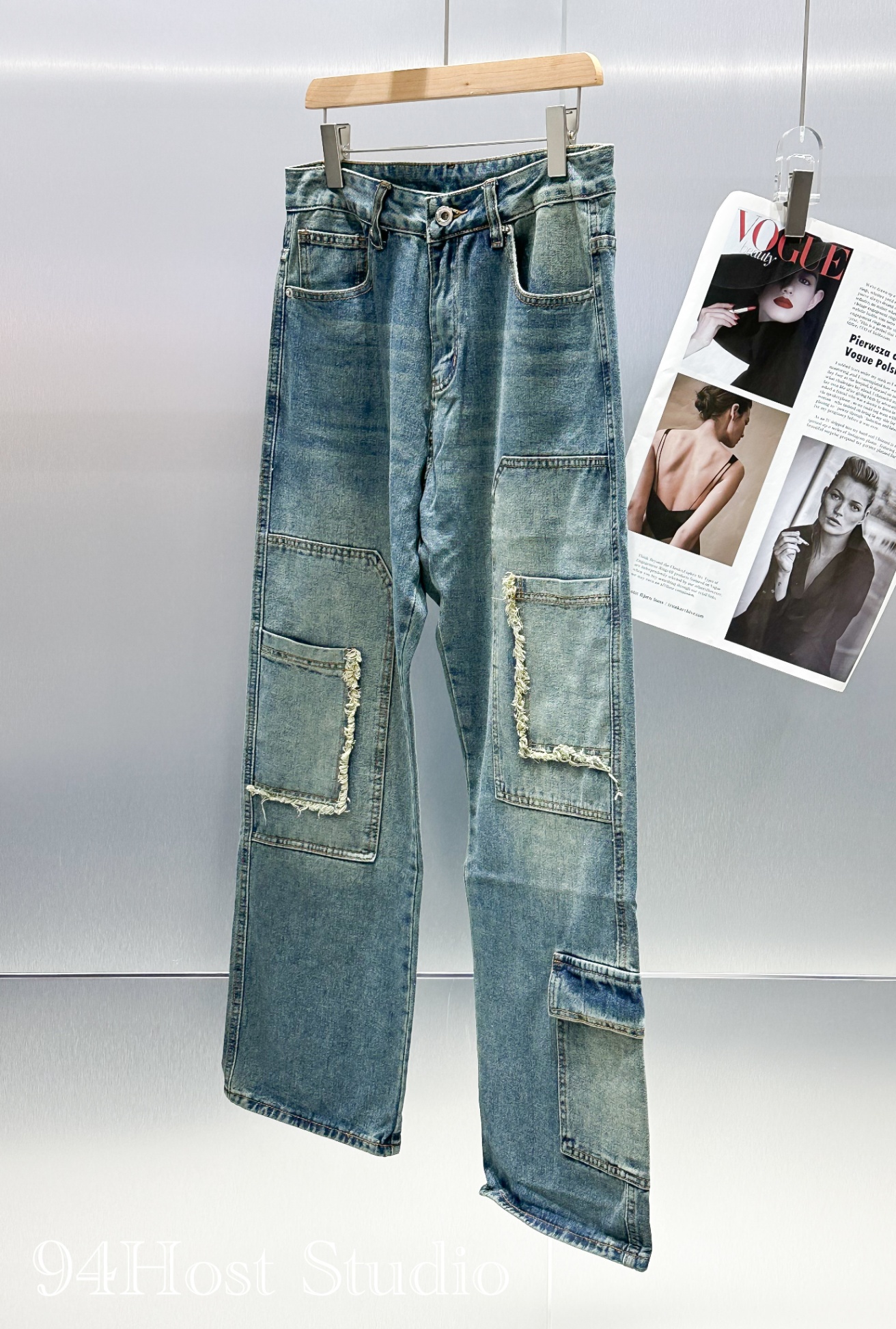 ( D1286 ) Quần jeans xuông 94HOST - Quần jeans form rộng - S