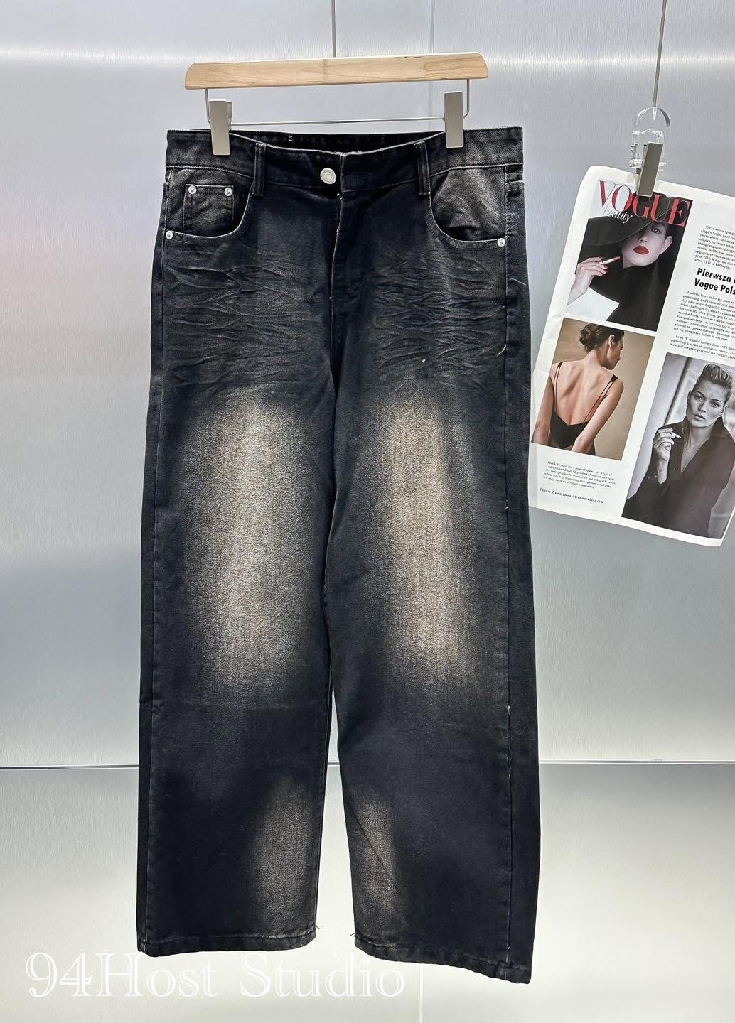 (T0044) Quần jeans 94.host - Quần jeans from rộng unisex - Xl