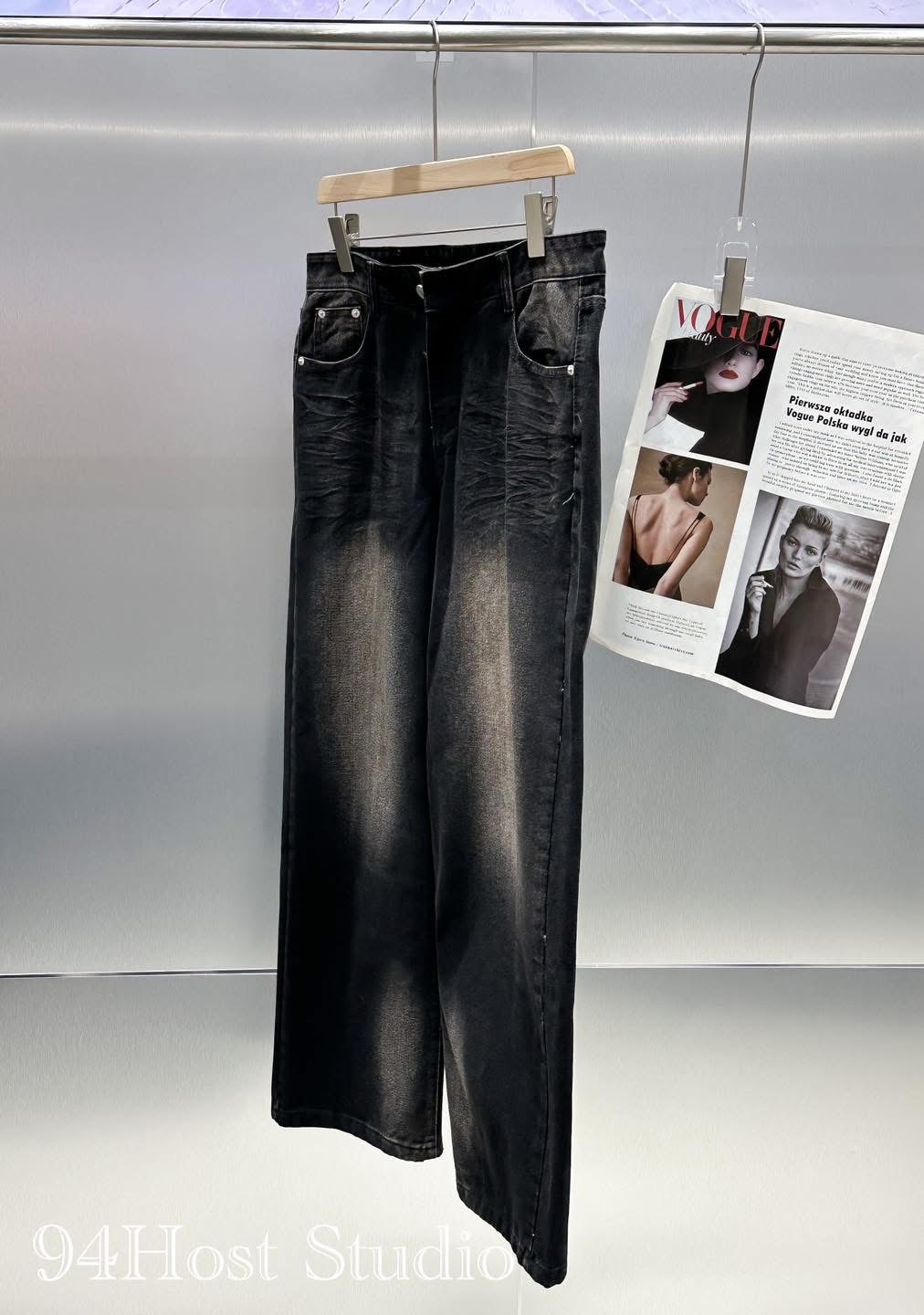 (T0044) Quần jeans 94.host - Quần jeans from rộng unisex - L