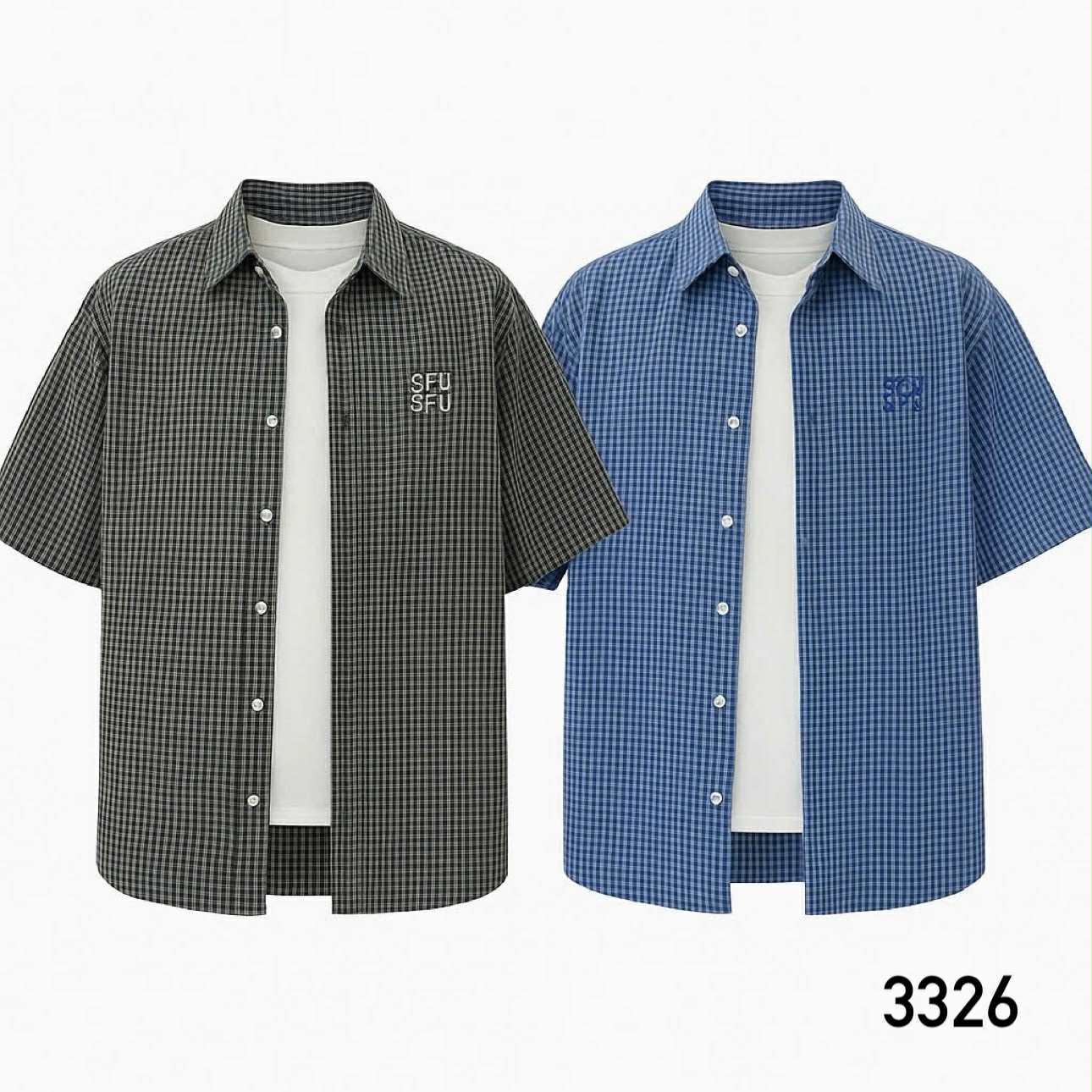 3326/25 - Áo sơ mi Young kẻ caro