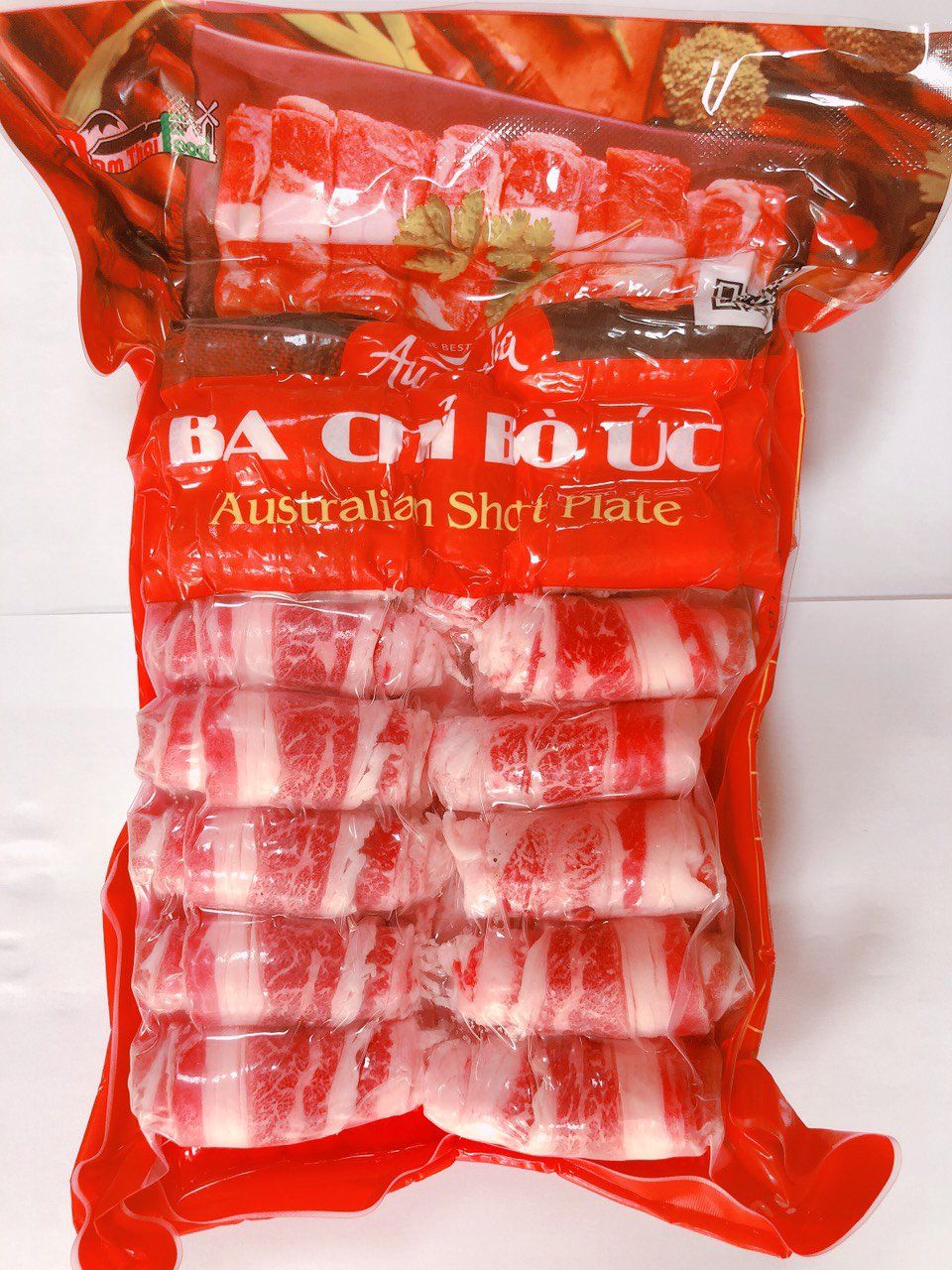 Ba chỉ bò Úc cuộn/ dải