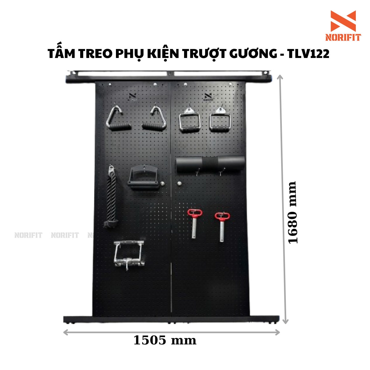 TLV122 - Tấm treo phụ kiện trượt gương