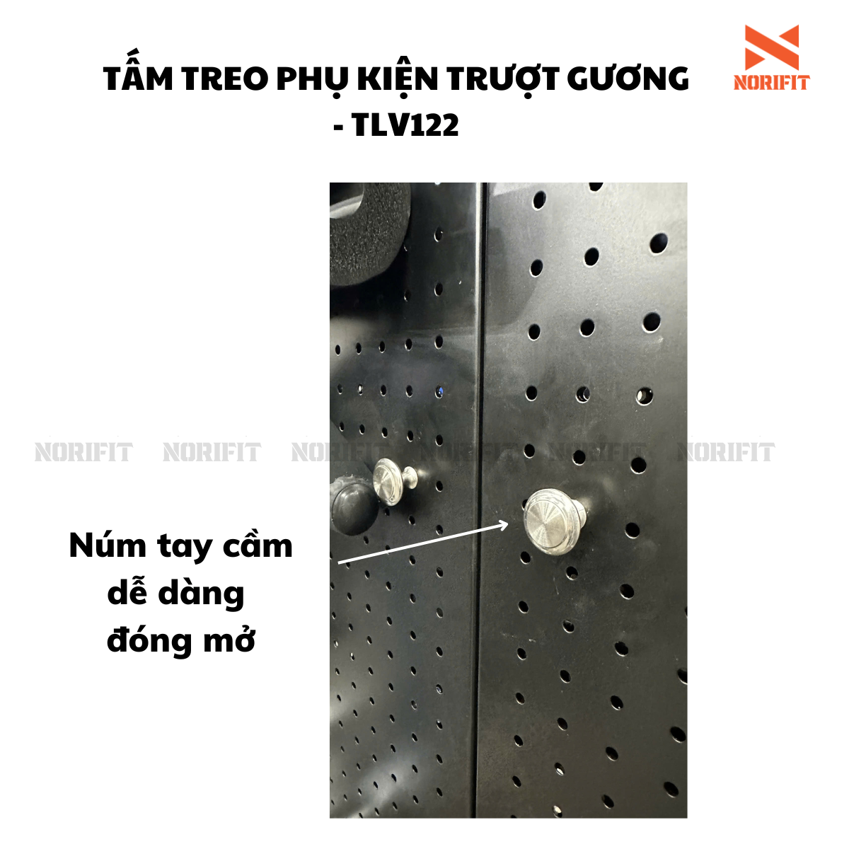 TLV122 - Tấm treo phụ kiện trượt gương