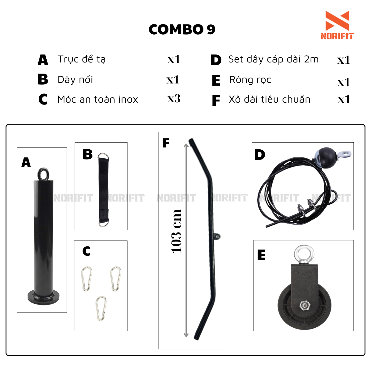 Group Rong 99 Combo Ròng Rọc 09