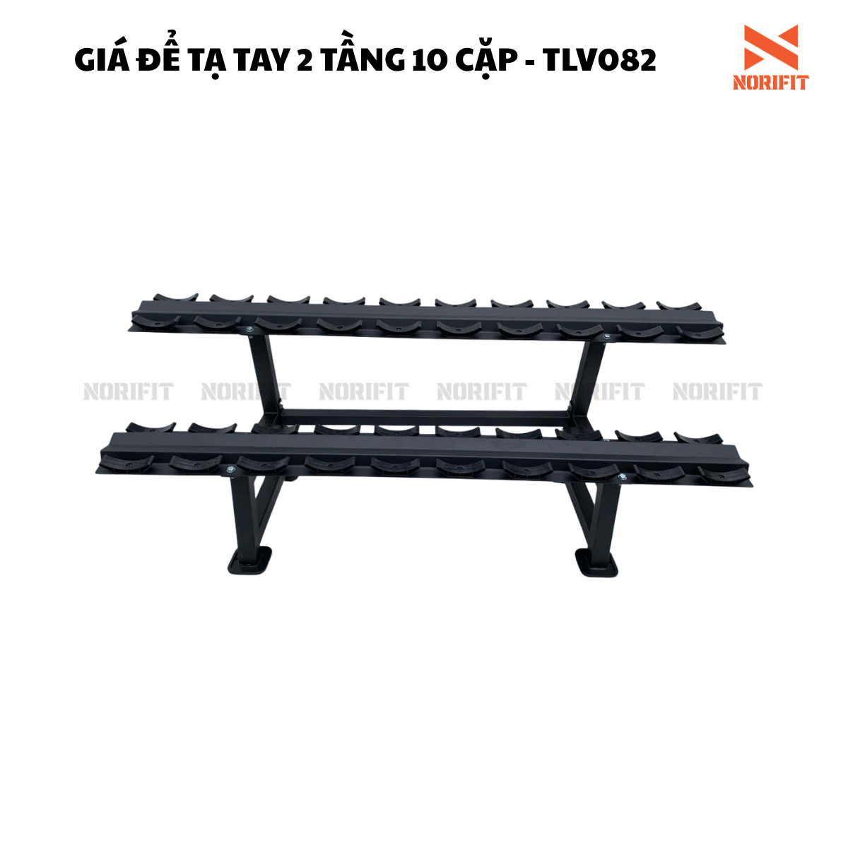 Giá để tạ 2 tầng 10 cặp Norifit